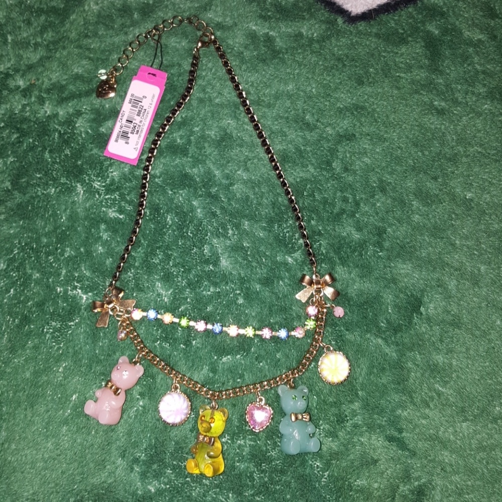 NWT Betsey Johnson candy gummi bear necklace